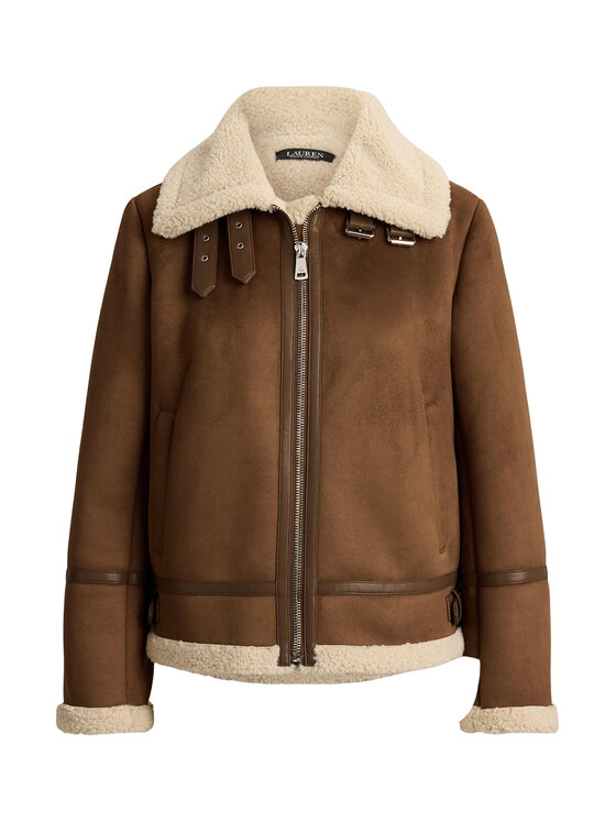 LAUREN RALPH LAUREN LAUREN RALPH LAUREN Kożuch sztuczny 297P04122003 Brązowy Regular Fit