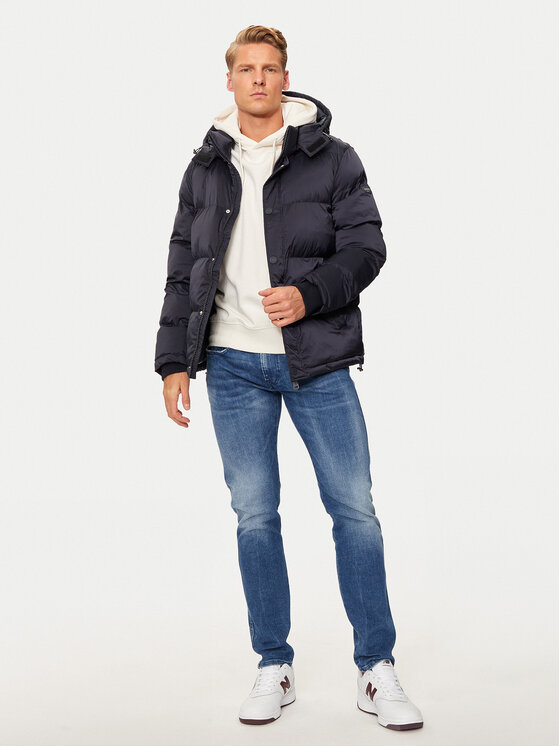 Guess Guess Ziemas jaka M4BL21 WGJ42 Tumši zils Regular Fit