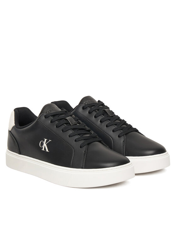 Calvin Klein Calvin Klein Sneakersy Classic Cupsole Laceup Lth YM0YM01435 Czarny