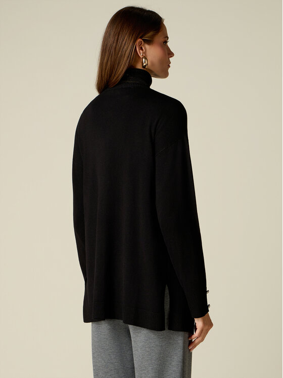 Oltre Oltre Maglione M043J005669N033 Nero Baggy Fit