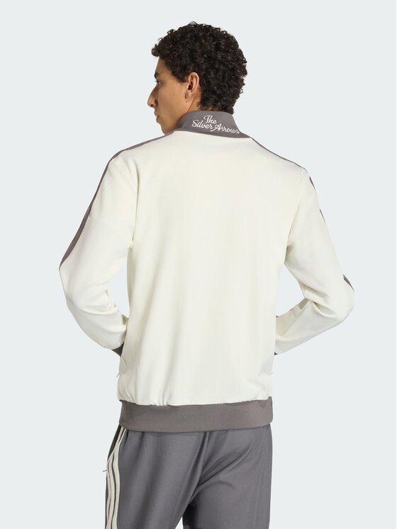 adidas adidas Bluza MERCEDES - AMG PETRONAS FORMULA 1 TEAM SILVER ARROWS ICON Biały Slim Fit