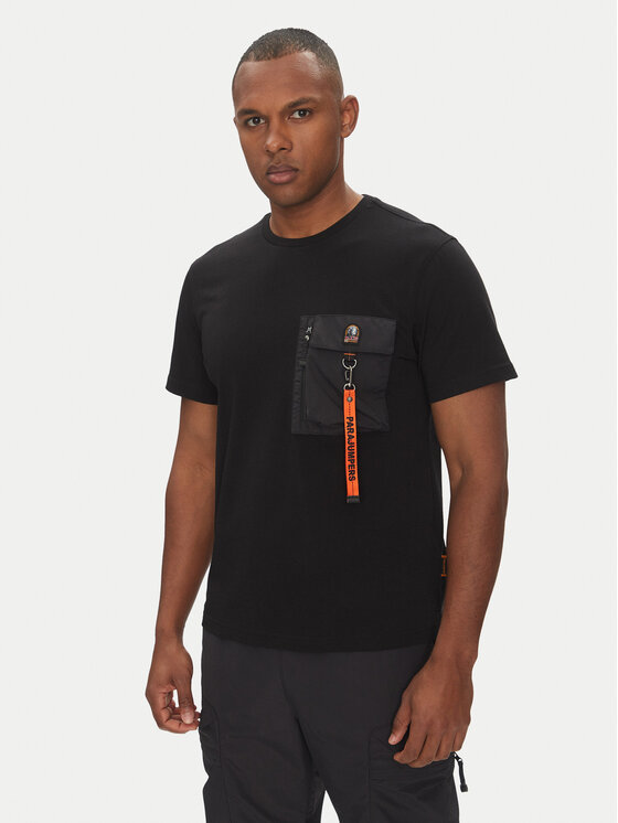 Parajumpers Parajumpers T-Shirt Mojave 25SMPMTSRE07 Czarny Regular Fit