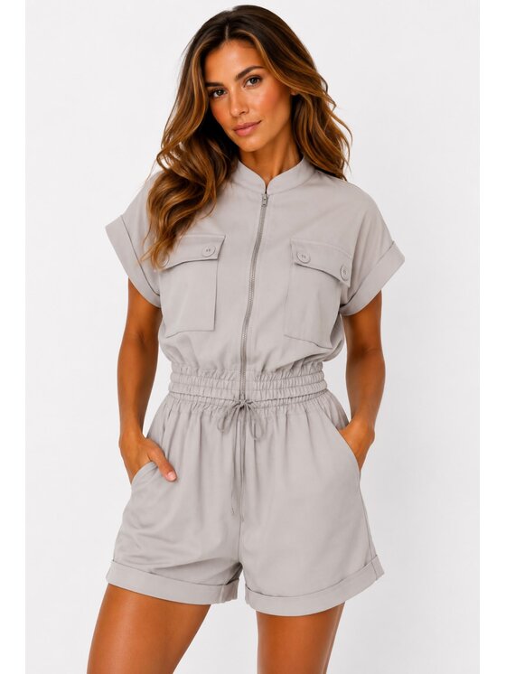 Agatha Studio Agatha Studio Komplet bluzka i spodnie A26LS-KA-K43 Beżowy Slim Fit