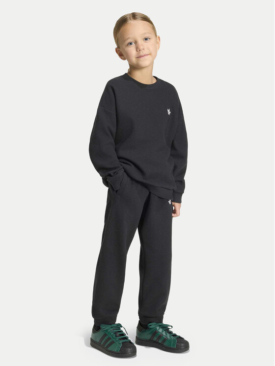 adidas adidas Анцуг Loose Sweat Jogger Set KT1768 Черен Regular Fit