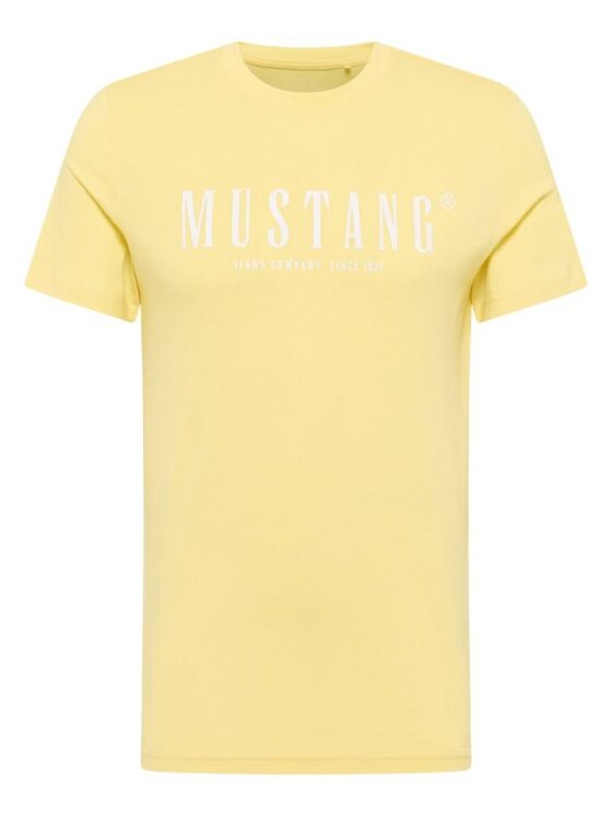 Mustang Mustang T-Shirt Style Austin Żółty Regular Fit