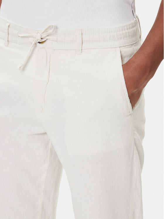 Lindbergh Lindbergh Szövet nadrág 30-008003 Fehér Tapered Fit