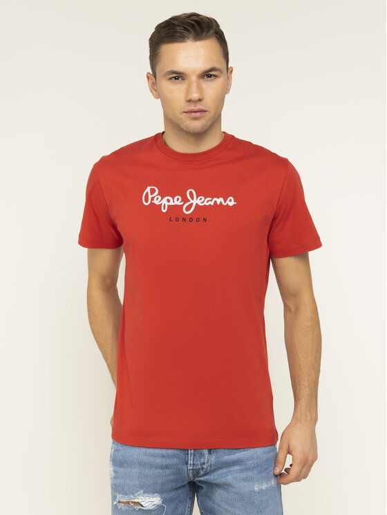 Pepe Jeans Pepe Jeans T-Shirt Eggo PM500465 Rot Regular Fit