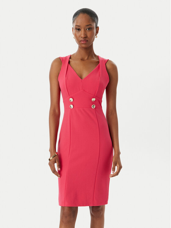 Φόρεμα κοκτέιλ Rinascimento CFC0019924002 Ροζ