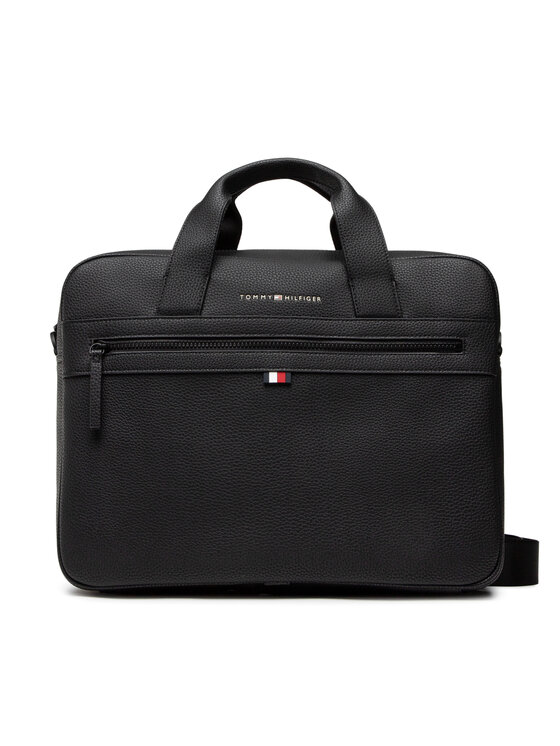 Tommy Hilfiger Tommy Hilfiger Nešiojamo kompiuterio krepšys Essential Pu Computer Bag AM0AM09507 Juoda