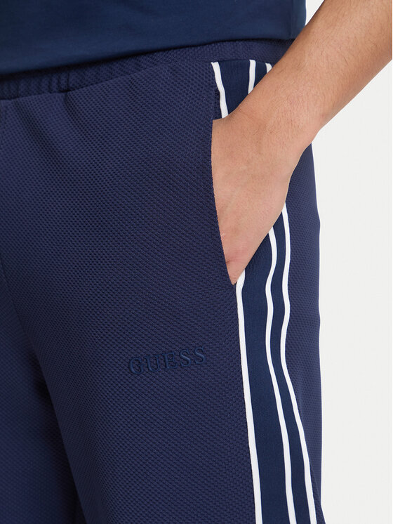 Guess Guess Teplákové nohavice Z6GB11 K3202 Tmavomodrá Regular Fit