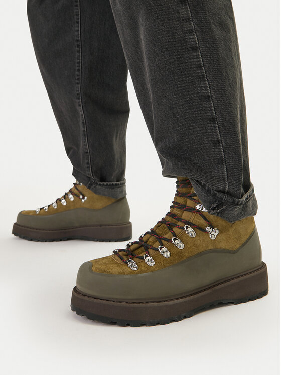 Diemme Diemme Schnürschuhe Roccia Vet Due Gomma DI25FWRVM-F03S008OLI Grün