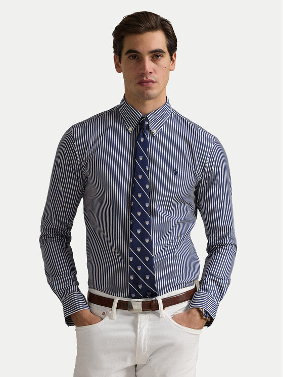 Męska Koszula Polo Ralph Lauren, Rozmiar XL, Niebieska, 710929346017
