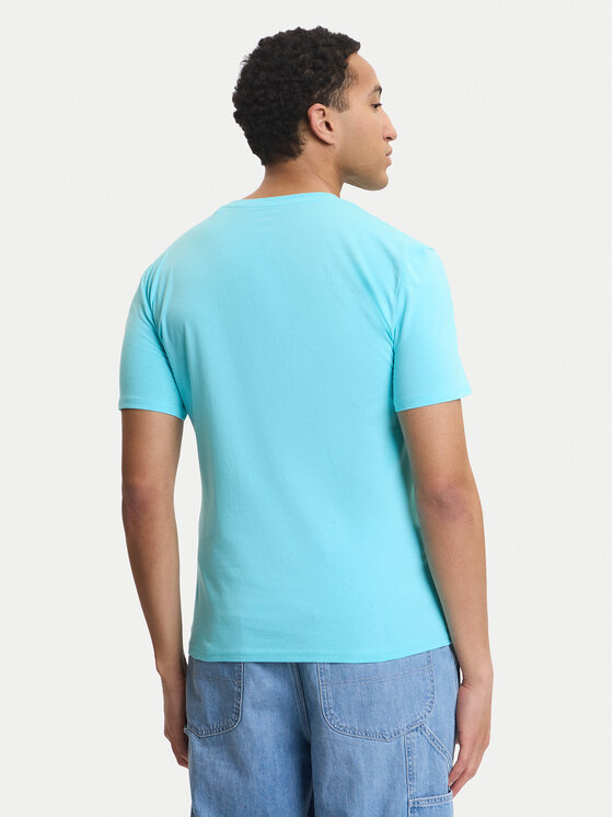 Guess Guess T-Shirt F6GI09 J1314 Niebieski Slim Fit