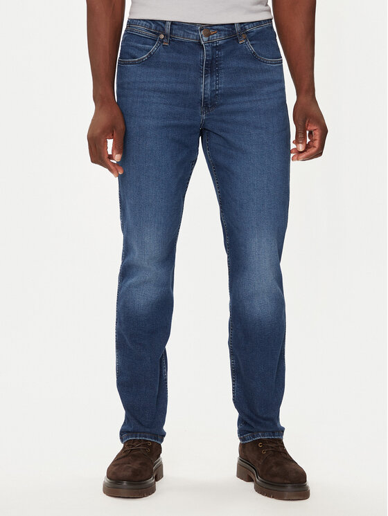 Wrangler Džinsi Greensboro 112358221 Zils Straight Fit