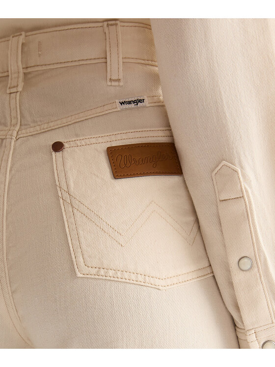 Wrangler Wrangler Jeansy 112378438 Beżowy Wide Leg