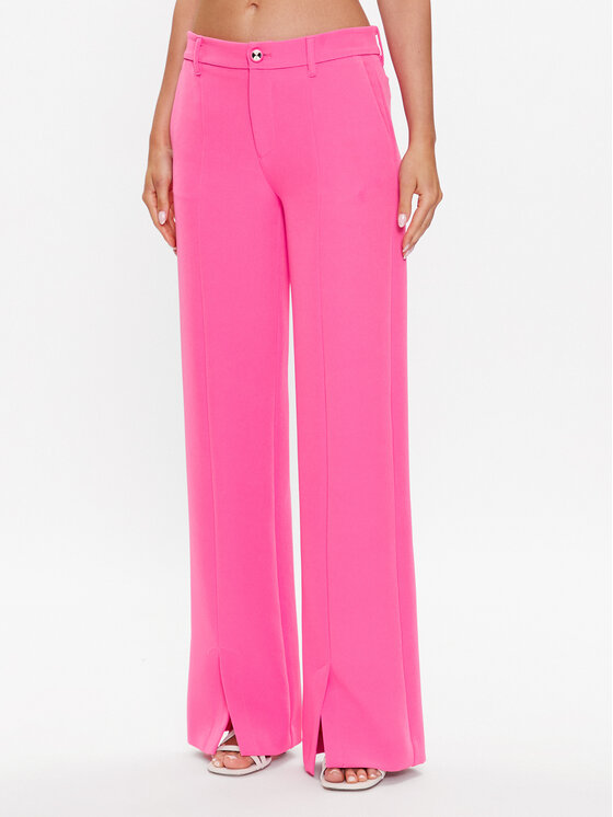 Chiara Ferragni Chiara Ferragni Pantaloni di tessuto 74CBA147 Rosa Regular Fit