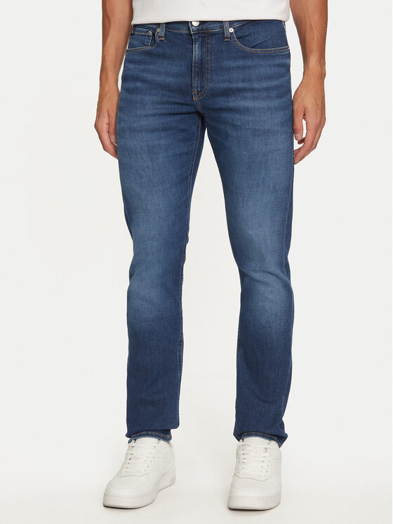 Calvin Klein Jeans Jeans Hlače J30J323686 Modra Slim Fit