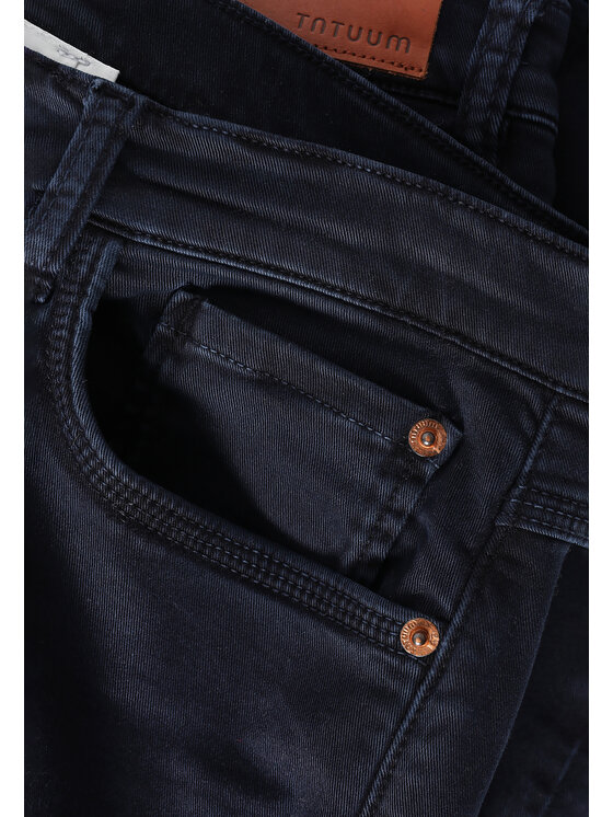 TATUUM TATUUM Spodnie materiałowe ROMIKI 1 Granatowy Skinny Fit