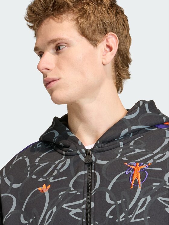 adidas adidas Bluza techniczna 161658 Czarny Loose Fit