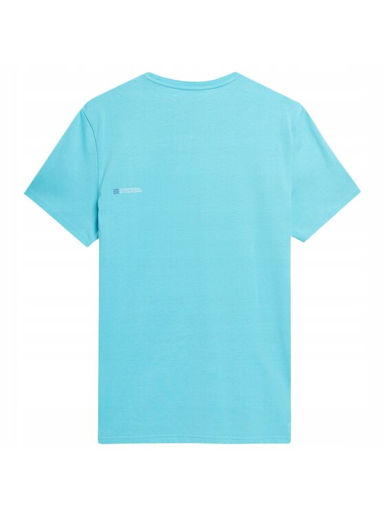 4F 4F T-Shirt TTSHM361 Niebieski Comfortable Fit