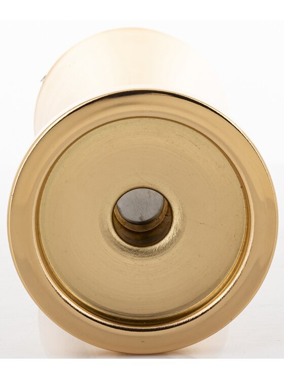 MIAhome MIAhome Świecznik metalowy złoty 24x10x10 cm Oro Złoty