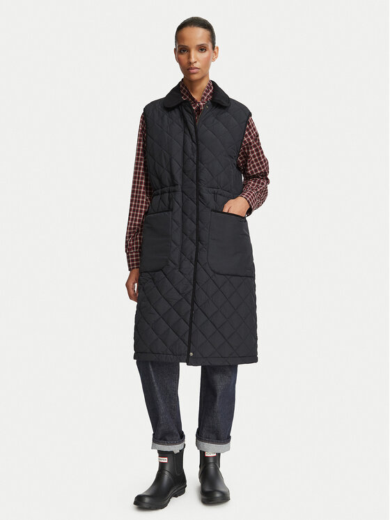 Hunter Hunter Bezrękawnik HARW0004262 Czarny Regular Fit