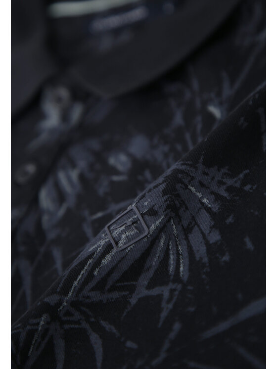 Volcano Volcano Polo O-RAW Granatowy Regular Fit
