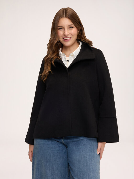 Fiorella Rubino Fiorella Rubino Cappotto invernale 8055T000403N033 Nero Baggy Fit
