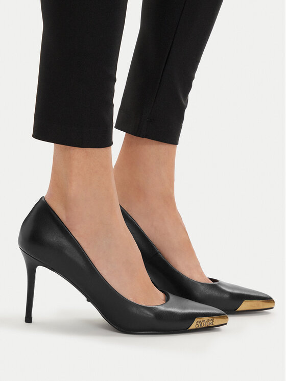 Versace Jeans Couture Pantofi cu toc subțire 80VA3S50 ZPS62 899 Negru