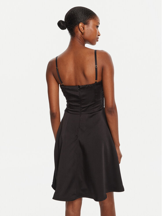 Rinascimento Rinascimento Rochie cocktail CFC0125219003 Negru Slim Fit