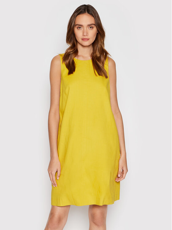 Marella Marella Suvekleit Yak 32213022 Kollane Regular Fit