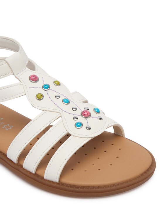 Geox Geox Sandály Jr Sandal Karly J6535D 000BC C0653 S Bílá