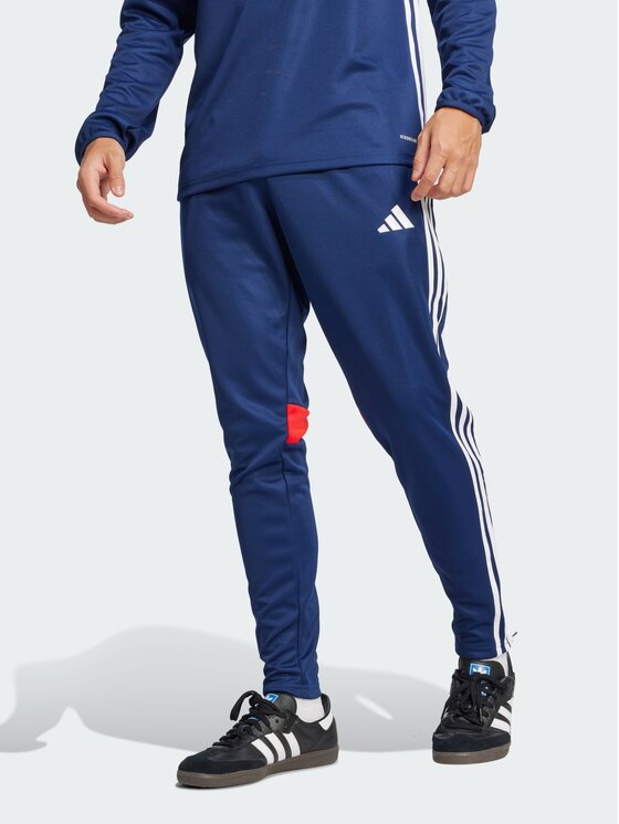 adidas adidas Spodnie materiałowe 139461 Niebieski jasny Regular Fit