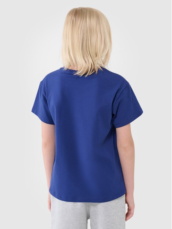 4F 4F T-shirt 4FJWSS25TTSHM2324-36S Blu Oversize