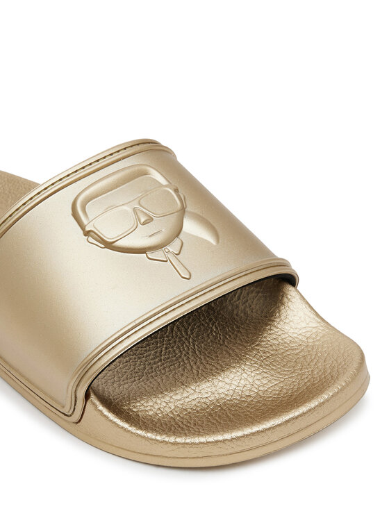 KARL LAGERFELD KARL LAGERFELD Šľapky Kondo 2.0 KL80919M Zlatá