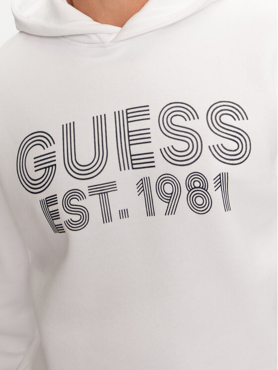 Guess Guess Majica dugih rukava M4YQ36 K9Z21 Bijela Regular Fit