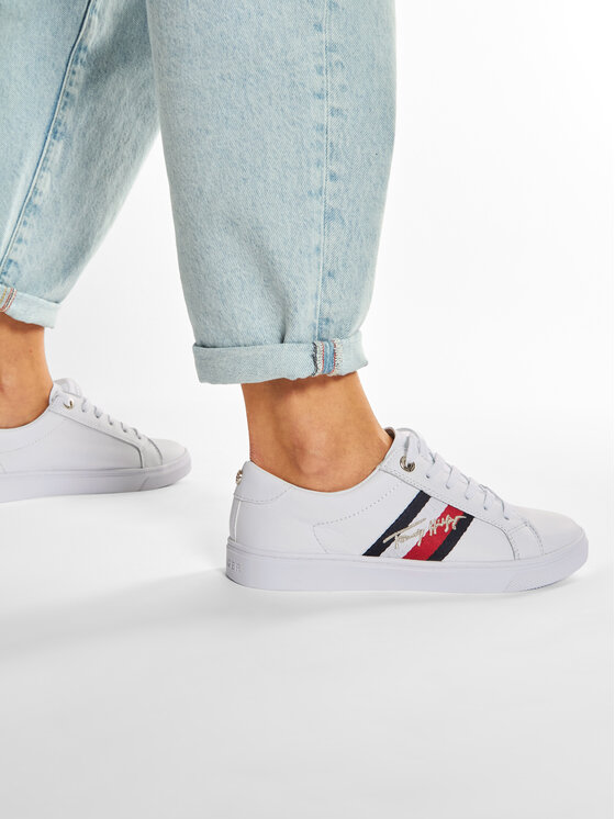 tommy hilfiger signature cupsole women's