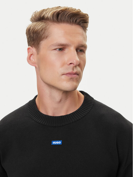 HUGO HUGO Sweter San Casey-CP 50543784 Czarny Relaxed Fit