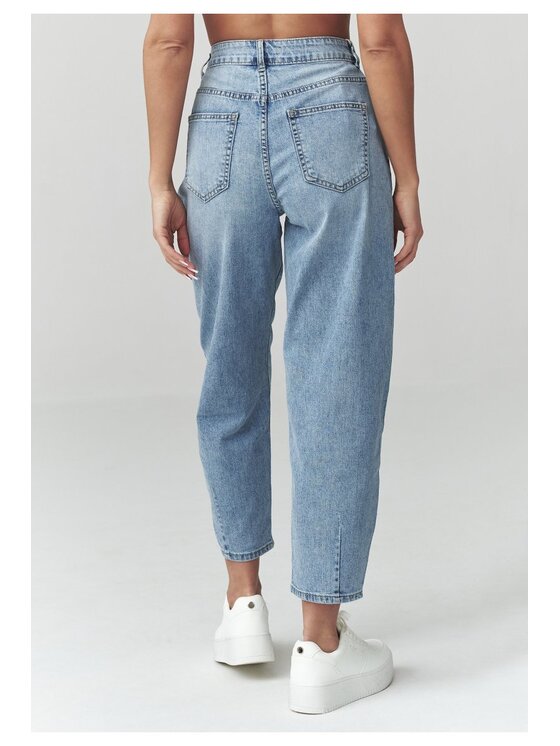 Makadamia Makadamia Jeansy C52 Niebieski Loose Fit