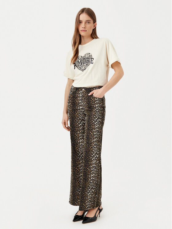 ONLY ONLY T-Shirt Lucy 15339887 Beżowy Loose Fit