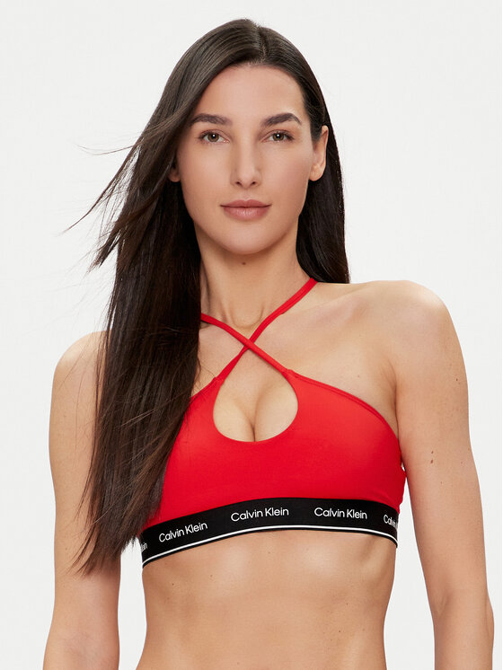 Calvin Klein Swimwear Gornji Del Bikini KW0KW02426 Rdeča