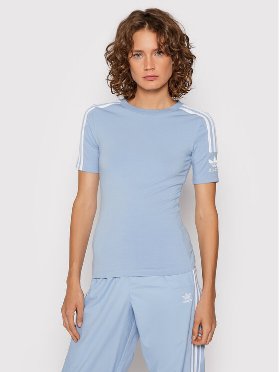 adidas adidas Tricou H33545 Albastru celest Tight Fit