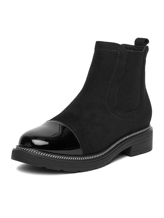 DeeZee DeeZee Kotníková obuv s elastickým prvkem HX24028-1 Černá