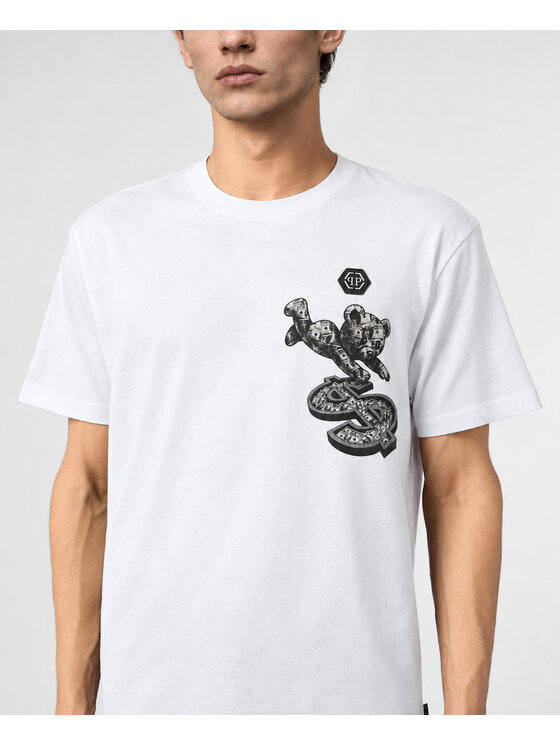 PHILIPP PLEIN PHILIPP PLEIN T-Shirt 31106 Bílá Regular Fit