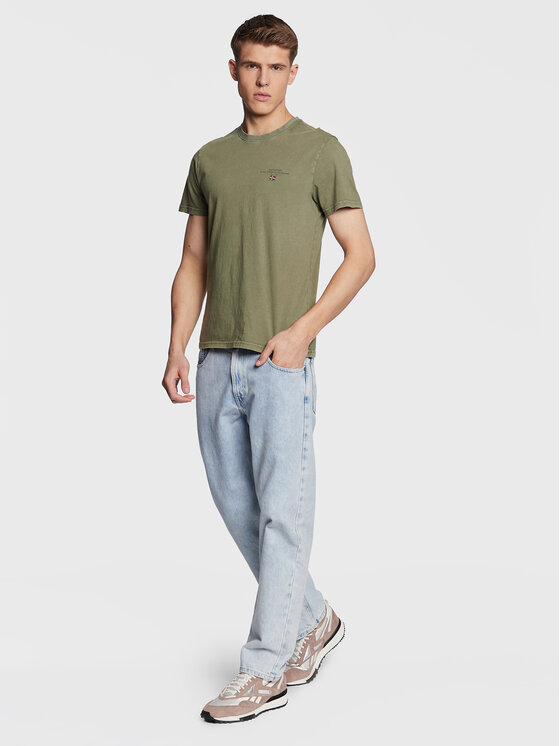 Napapijri Napapijri T-Shirt Selbas NP0A4GBQ Πράσινο Regular Fit