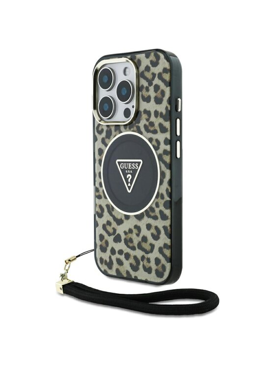 Guess Guess Etui na telefon Apple iPhone 16 Pro Brązowy