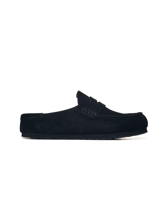 Birkenstock Birkenstock Klapki Naples Wrapped Suede Leather Beżowy