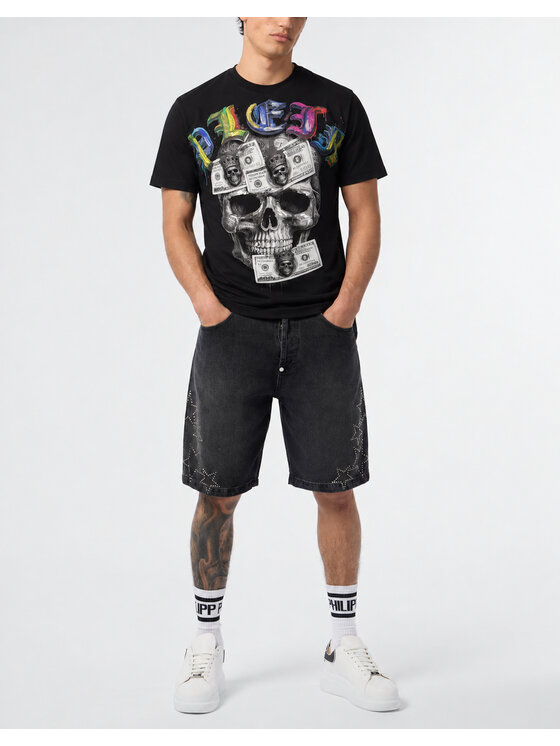 PHILIPP PLEIN PHILIPP PLEIN T-Shirt 31392 Czarny Regular Fit