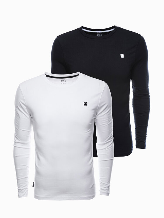 Ombre Ombre S dlouhým rukávem Z40 Černá Regular Fit