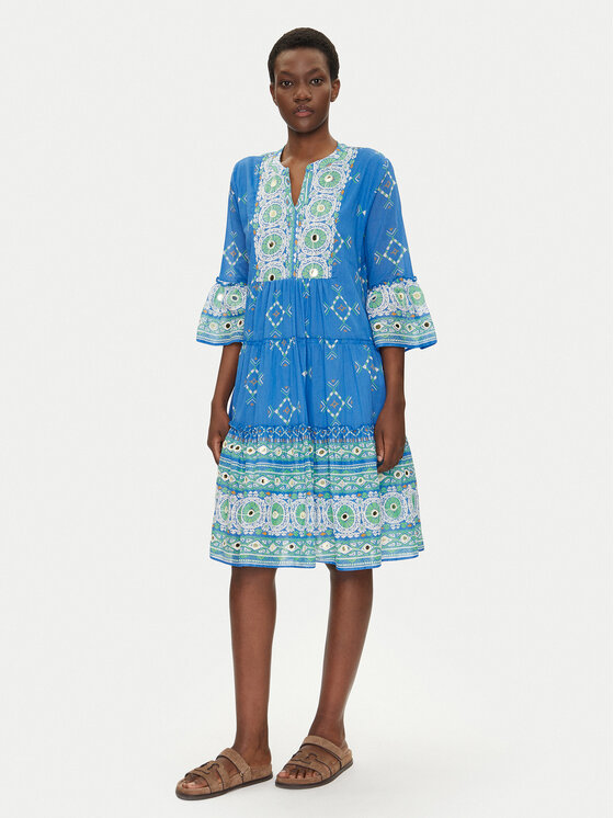 Iconique Iconique Sommerkleid IC25-091 Blau Regular Fit